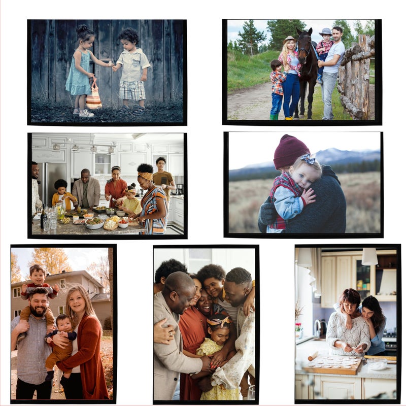 Iconikal 20-Pack Magnetic 5x7-Inch Photo Sleeves, Black Grand Kids Refrigerator Home Office - Image 5